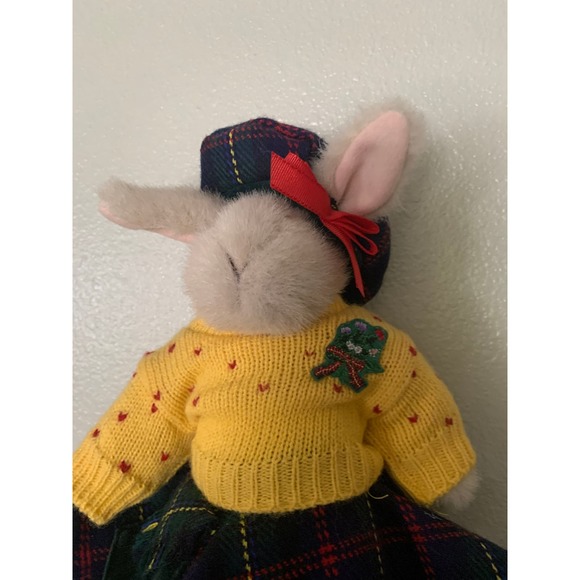 Collectible Plush Scottish Bunny // Hoppy Vanderhare Highland Fling Stuffy - Picture 3 of 10